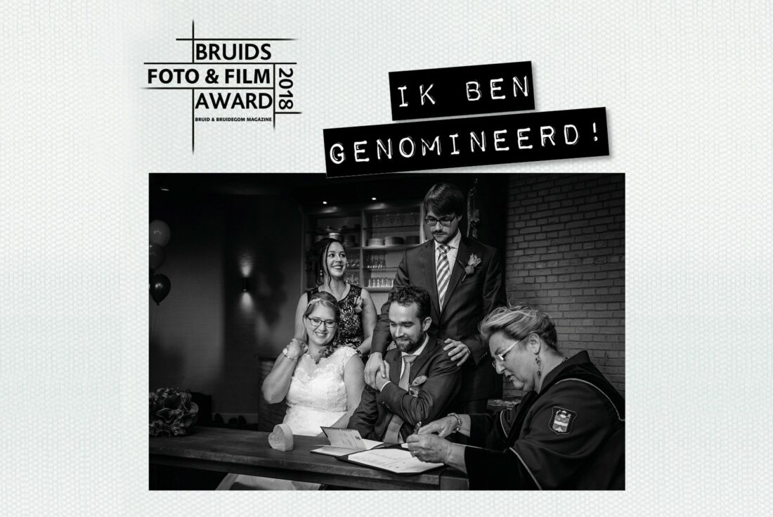Genomineerd Bruidsfoto & Film Award 2018